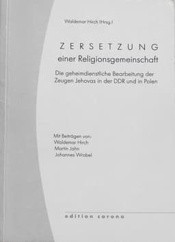 Cover: Zersetzung einer Religionsgemeinschaft