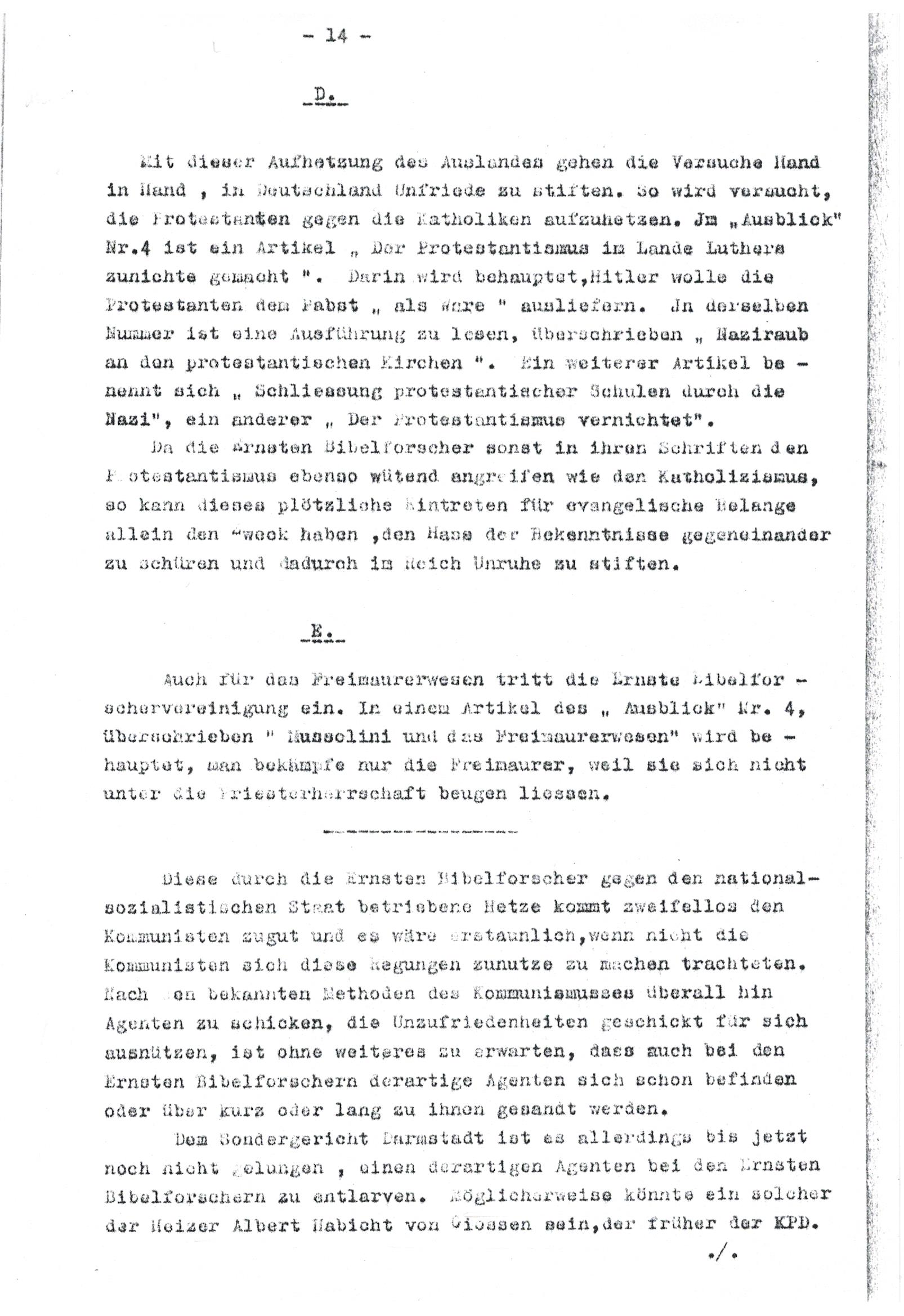 Vorsitzender SG S.14