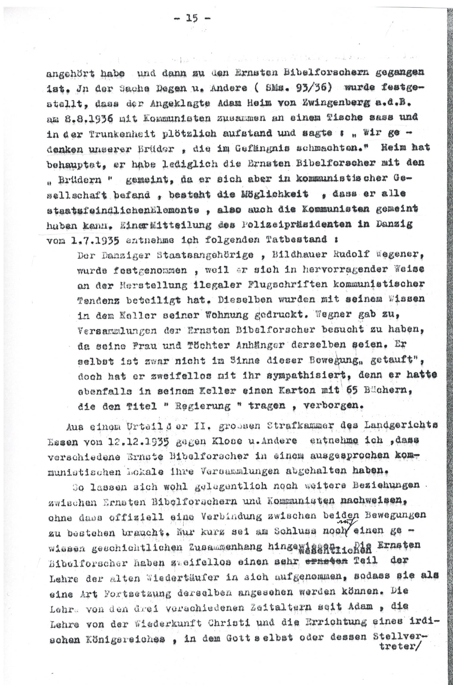 Vorsitzender SG S.15