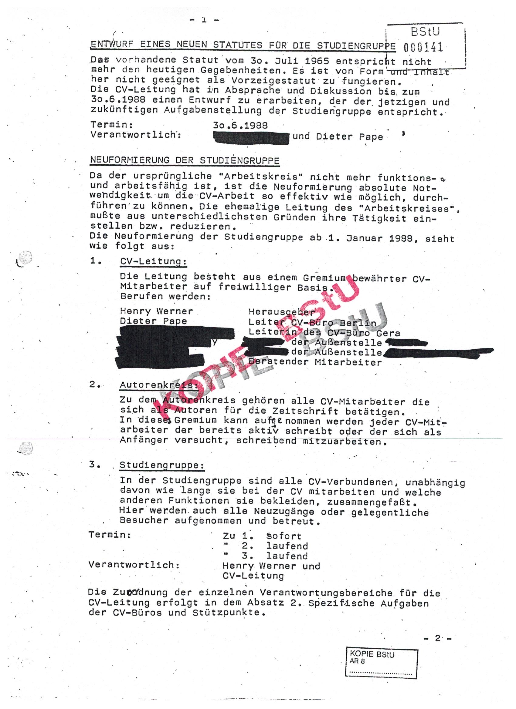 Arbeitsplan CV 1988 S. 3